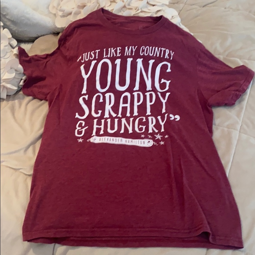 🌺 3 for 20 sale🌺 Hamilton the Musical Official Broadway T Shirt L